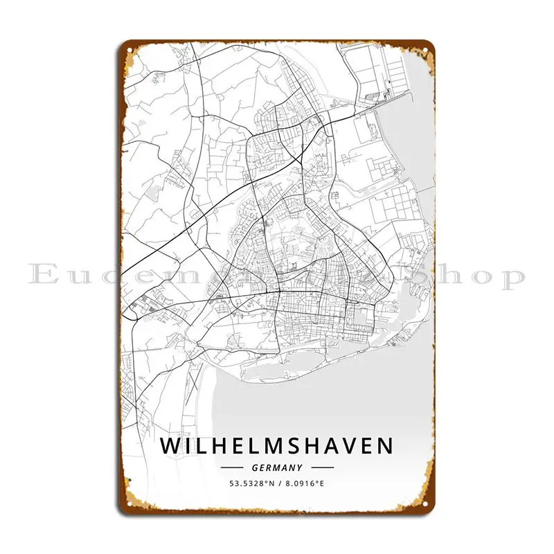 Wilhelmshaven Germany Metal Plaque Poster Create Party Cinema Personalized Garage Tin Sign Poster