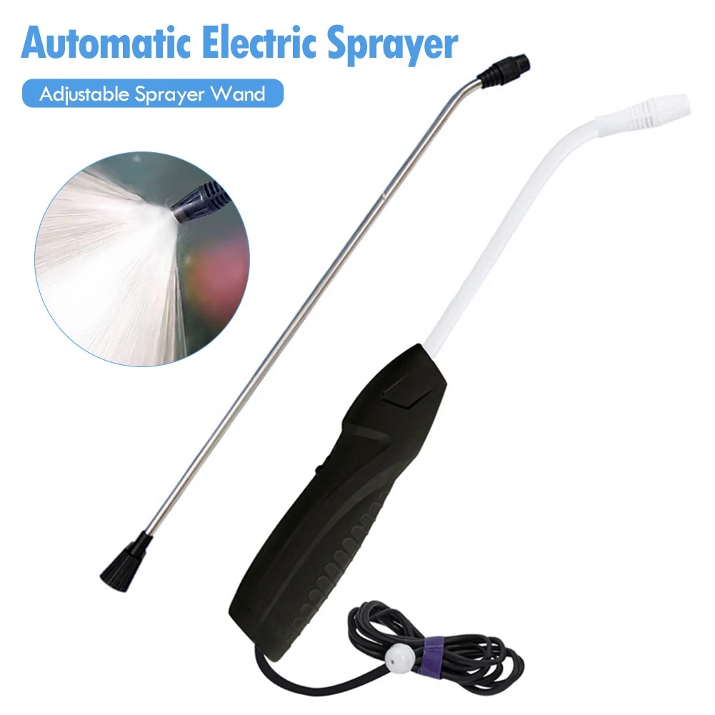 

Rechargeable Electric Sprayer Battery Powered Sprayer Wand with 2 Mode Flexible Neck 6.6ft Water Hose for Plant Watering Washing