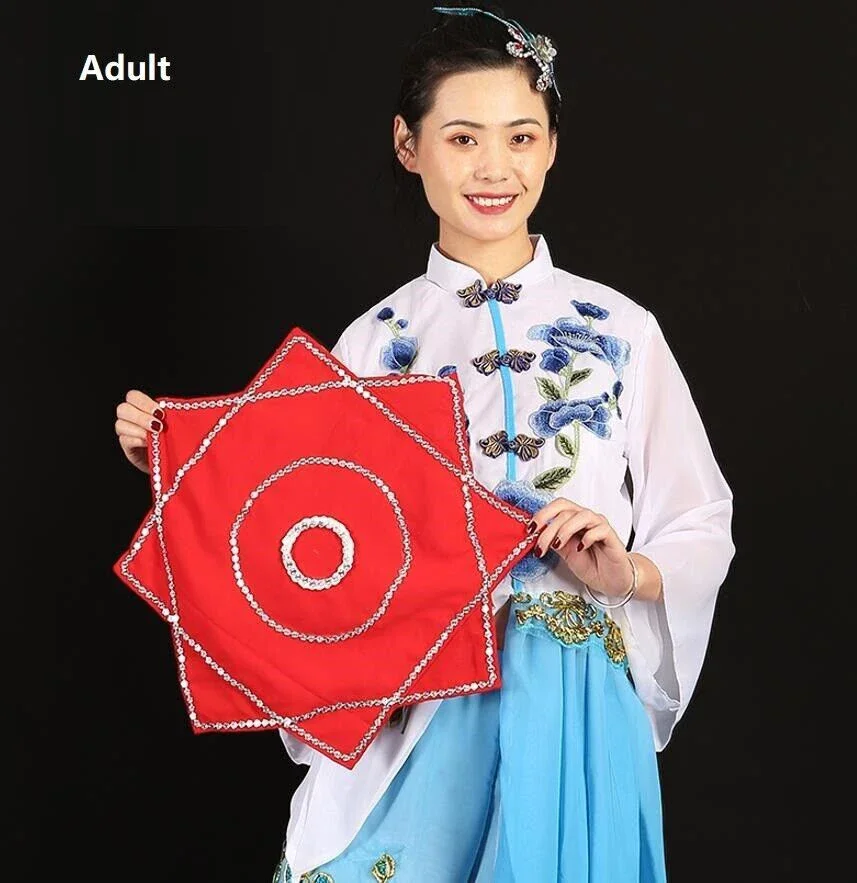 

1 Pair Handkerchief Dance Adult Kid Professional Er Ren Zhuan Yangko Performance