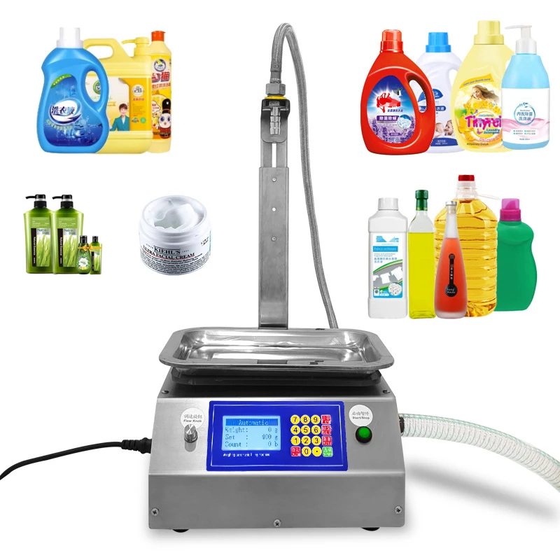 Paste Filling Machine Laundry Shampoo Filler Shower Gel Filler 17L/min Large Flow Weighing Automatic Quantitative Olive Oil