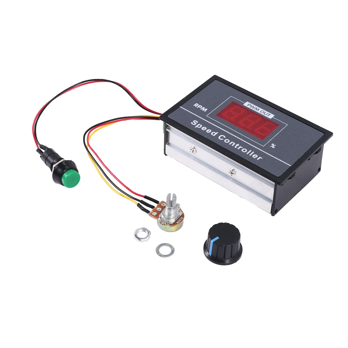 ABZV-PWM DC Motor Speed Controller with Digital Display 30A PWM Adjustable Speed Stepless Regulator