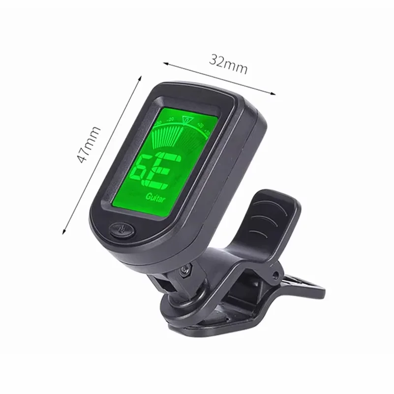 Guitar Bass Ukulele Violin Mandolin Banjo - 360° Rotatable High Sensitivity Chromatic Tuner
