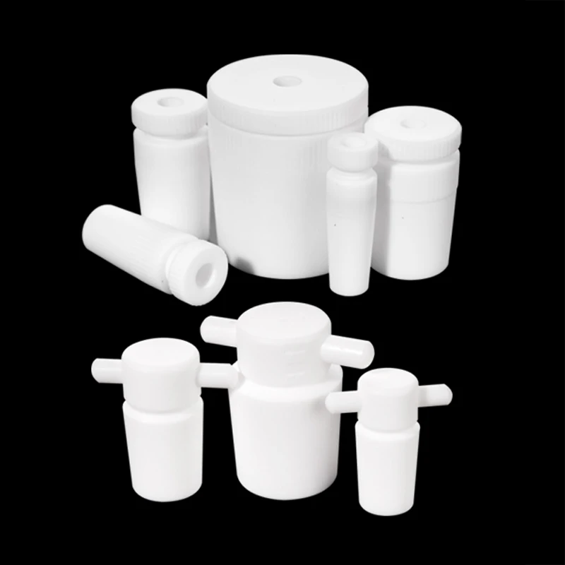 

PTFE stirring sleeve stopper with handle and standard mouth solid stopper laboratory flask stopper