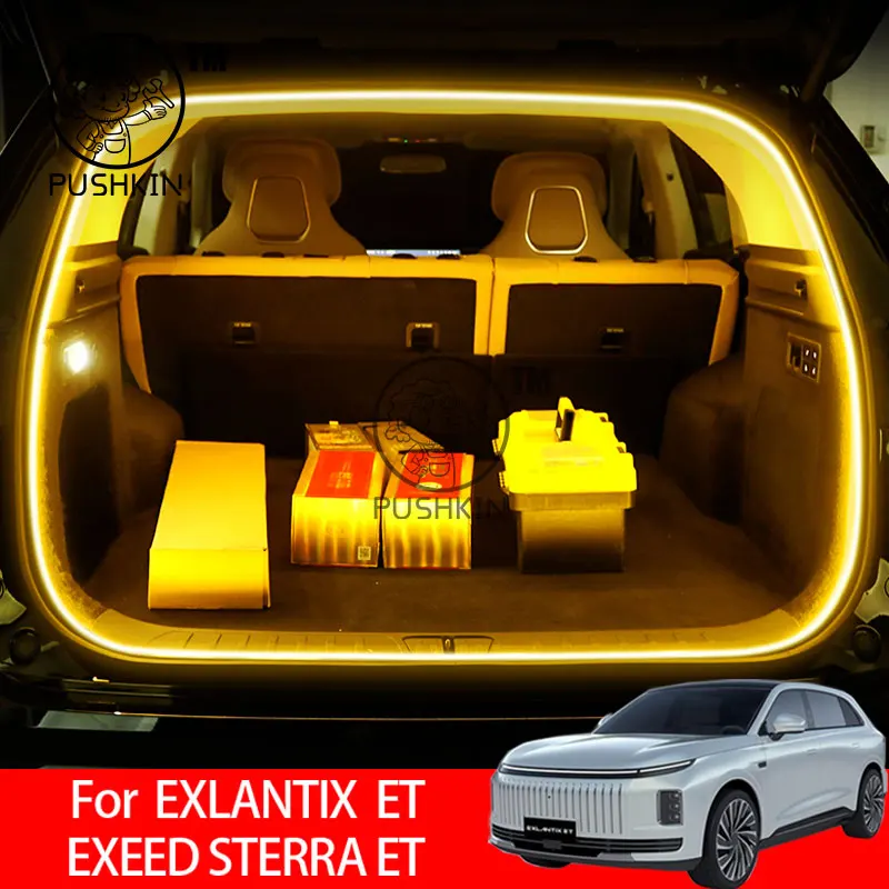 

For EXLANTIX ET EXEED STERRA ET Rear Trunk LED Light Bar Strip Trunk Interior Brightening Decorative Lamp Strip Automatic Light