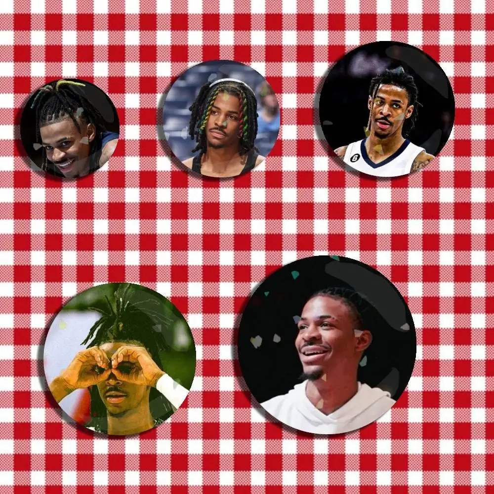 

Basketball to be True to Yourself Morant Laser Badge Creative Pins Brooch for Bag Clothes Hat Decor Gifts Fans Collect