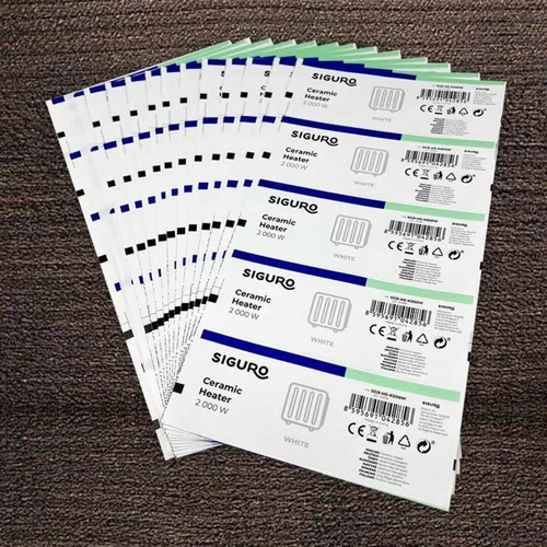 Imagen 2 del producto 100-500 Uds logotipo personalizado película brillante pegatinas de papel blanco Diseña tus propias pegatinas pegatinas de botellas personalizadas