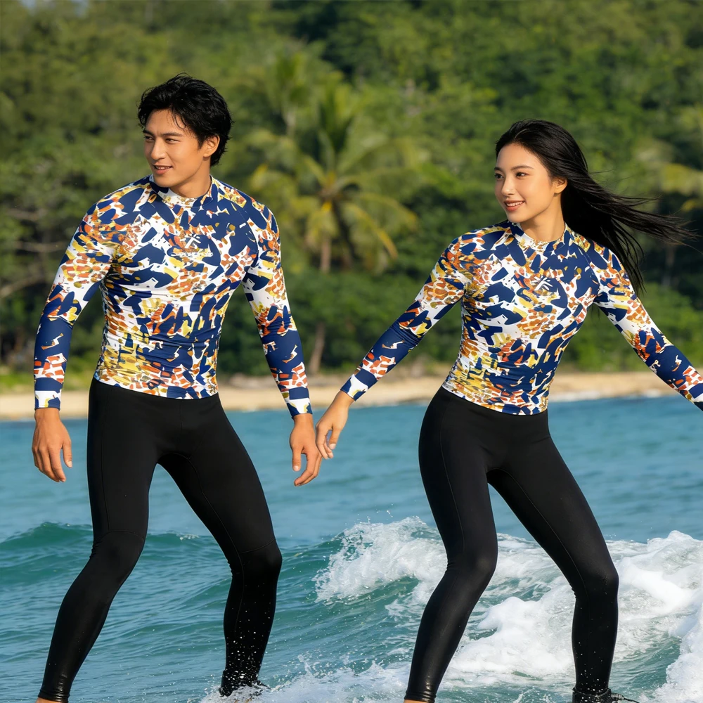 

Long Sleeve Men's and Women's Sailing Top Wear Rash Guard Surfing Shirt High Quality Beachwear for Water Sport Fishing Touring