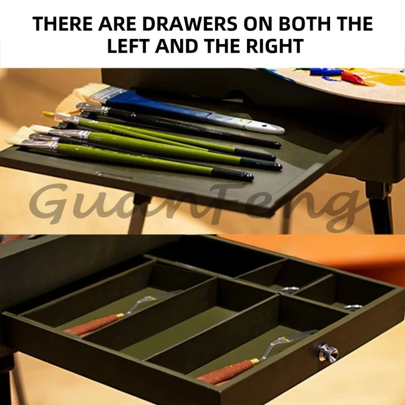 Painting Boxes and Frames Portable Folding Art Tools Storage Boxes