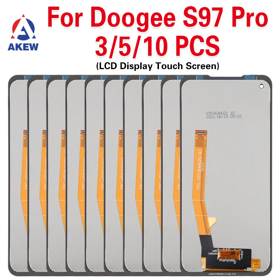 

3/5/10 PCS High Quality For Doogee S97 Pro LCD S97Pro Display Touch Screen Digitizer Assembly Replacement Parts