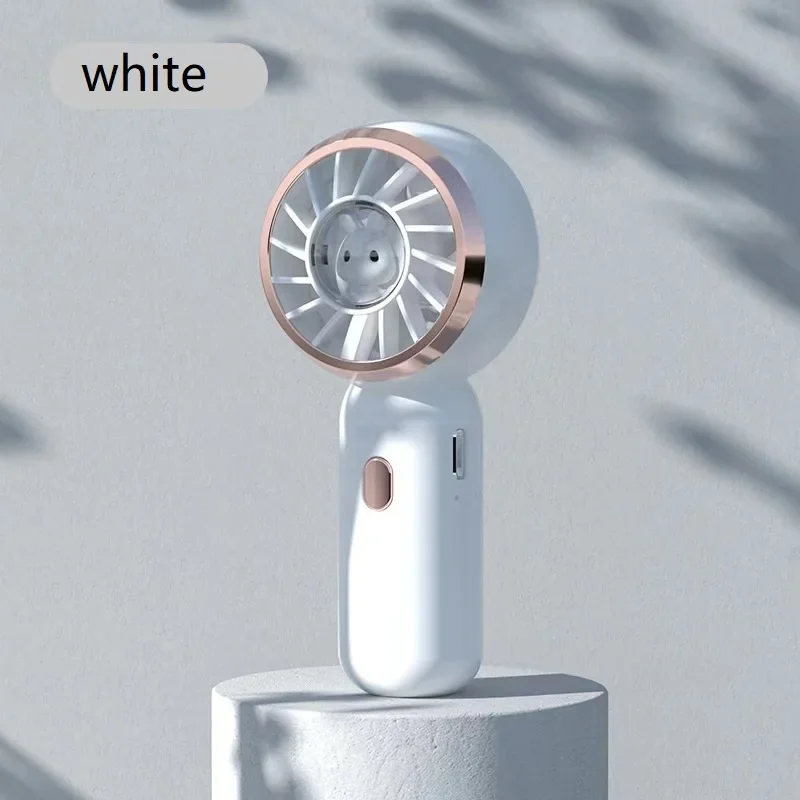 مروحة صغيرة محمولة مكونة من 3 قطع مروحة محمولة لطيفة تعمل بالبطارية ومروحة شخصية صغيرة خفيفة الوزن مع 3 سرعات وقابلة لإعادة الشحن عبر USB