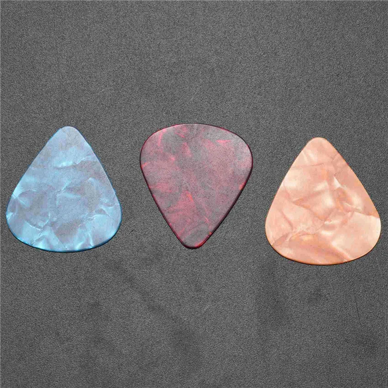 ONGE 60Pcs Colorful Celluloid Thin Guitar Picks 0.46Mm / 0.71Mm Color Random