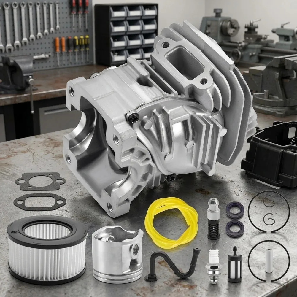 Cylinder Block For piston Kit for MS291 MS291C MS271 MS271C For Chainsaw Engine Repair 13 Piece Metal Set 18 17 11 cm Size
