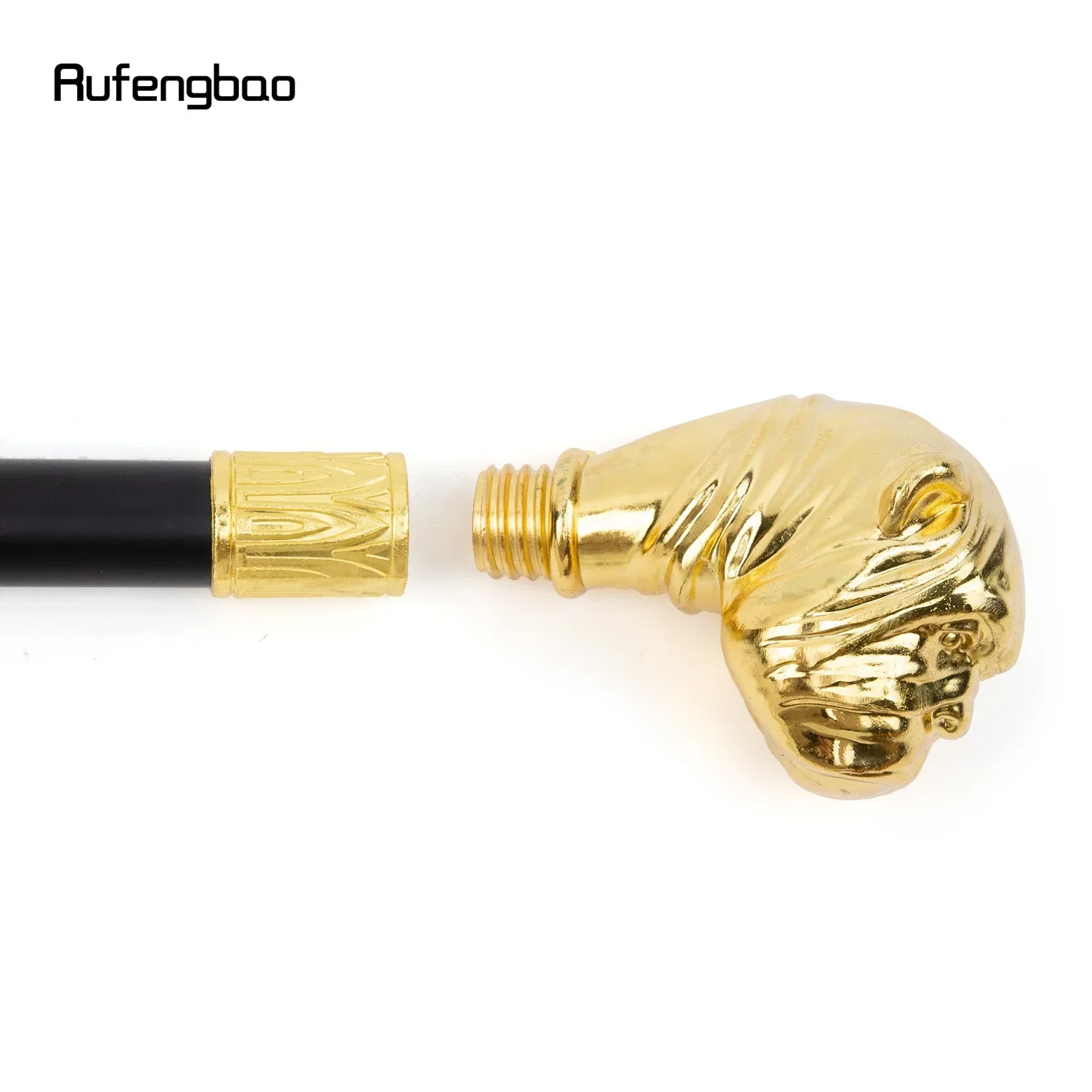 الذهبي الكلب جرو نمط فاخر عصا للمشي حفلة موضة أنيقة عصا للمشي أداء المرحلة قصب 93 سنتيمتر #5