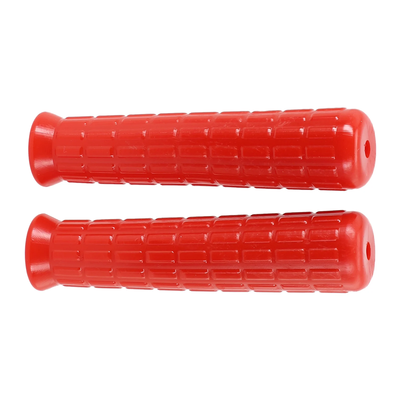 Secure and Comfortable Wheelbarrow Handles Non Slip Red Rubber Replacements Enhance Stability Suitable for All Terrains