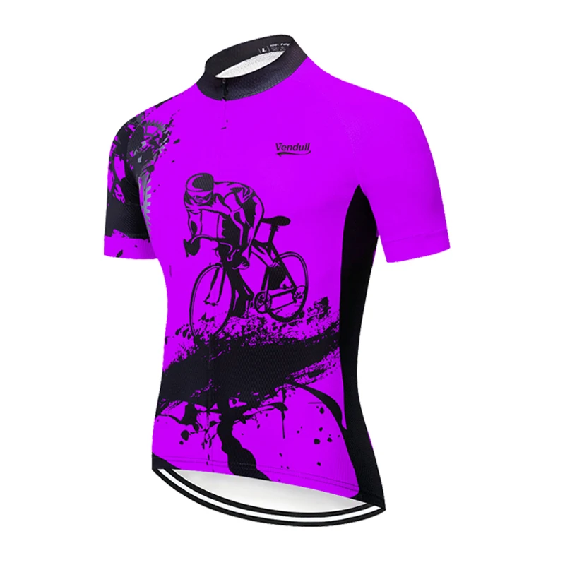 2024 Color Summer Men Short Sleeves Cycling Jersey Polyeste Clothing Quick Dry MTB Bicycle Mallot Ciclismo Shirts Bike Clothes