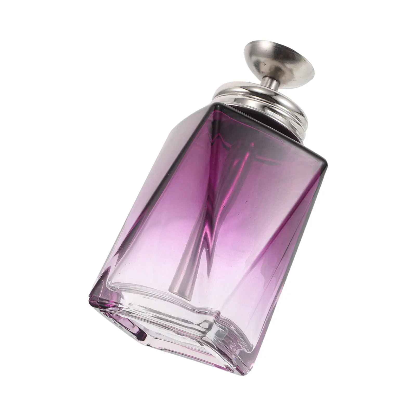150Ml Refillable Press Down Nail Polish Remover Pump Bottle Leakproof Portable Glass Dispenser for Travel Salon Home Use Easy view 5