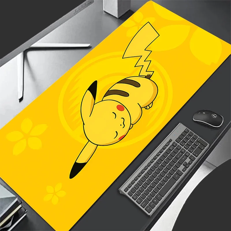 Leather Mouse Pad Pokemon Pikachu Movie Mouse Mat Anime Gaming Accessories Computer Gamer Keyboard Pad Desk Big Mousepad for LOL