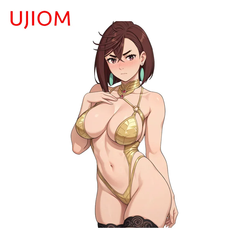 UJIOM Momo Ayase Standing Posture Bikini Graphics Wall Sticker Artistic Scratch Proof Edgy Decal Suitable For Wardrobe Decor