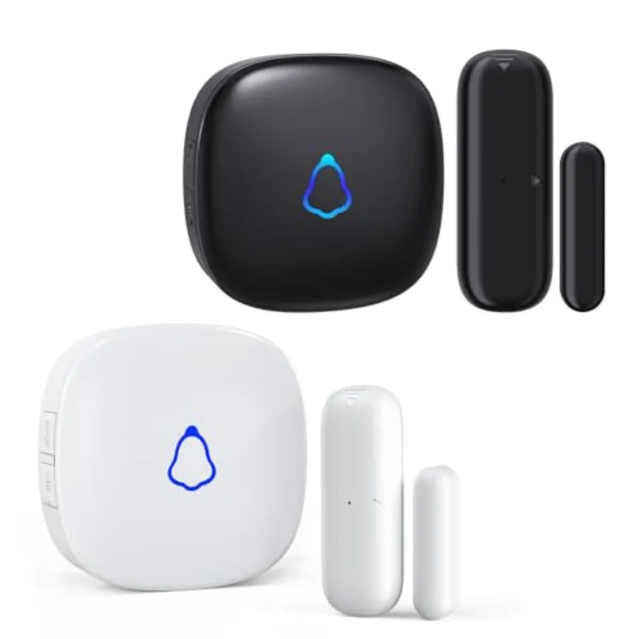 

Bundle: Door Chime Black 1 Transmitter + 1 Plug-in Receiver and Door Chime White (1 Transmitter + 1 Plug-in Receiver) Door Open