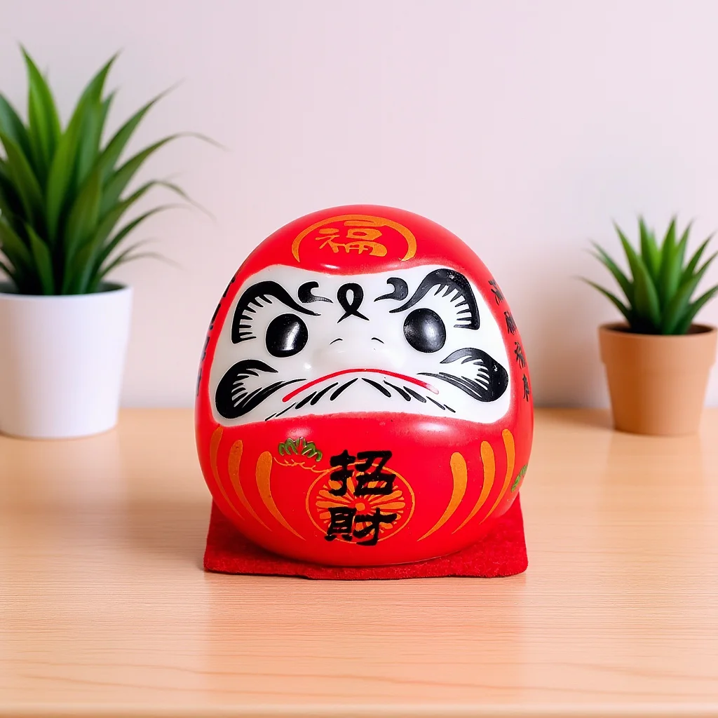 

Ceramic Figurine Japanese Buddhism Ornament for Dashboard Table Decor Lucky Gift