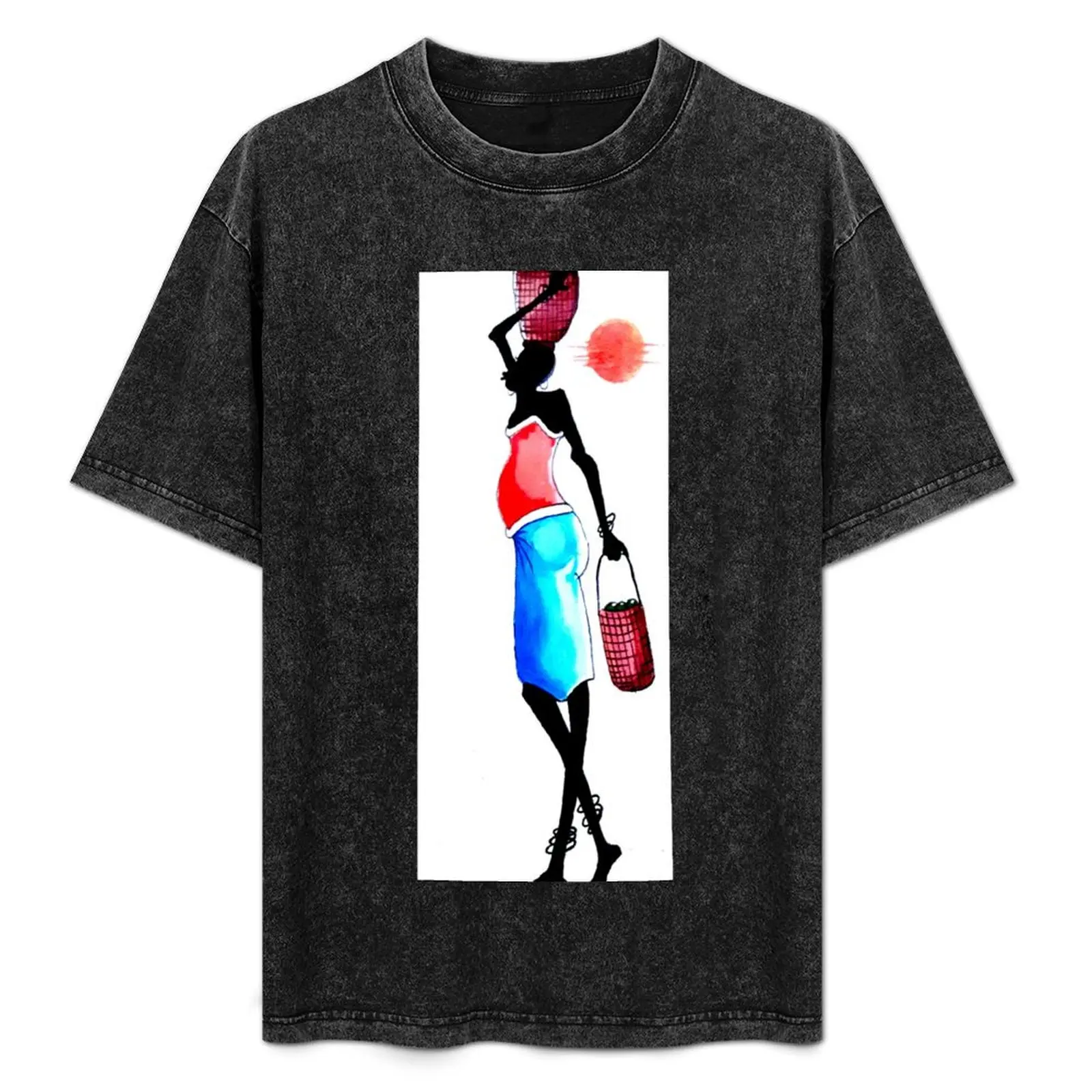 

Go set african women T-Shirt heavyweights oversized graphic tee vintage t shirt men