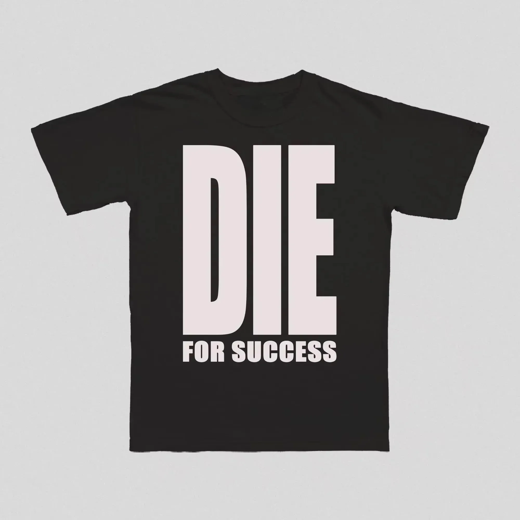 Y2K Harajuku Die for Success T-Shirt for Men Hip Hop Streetwear O-Neck Short Sleeve T-shirt Rock Goth Vintage Casual Top