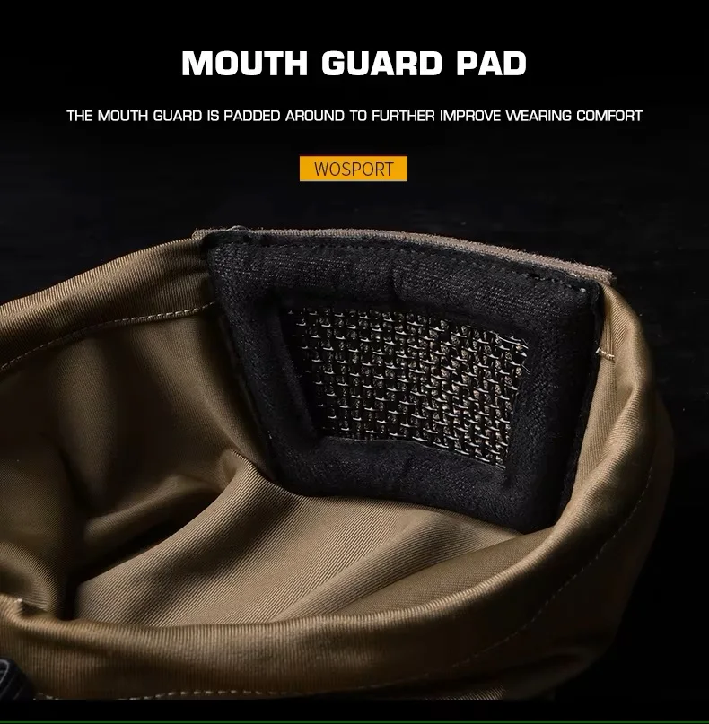 Máscara facial media estilo caballero táctica resistente para airsoft - imagen 3