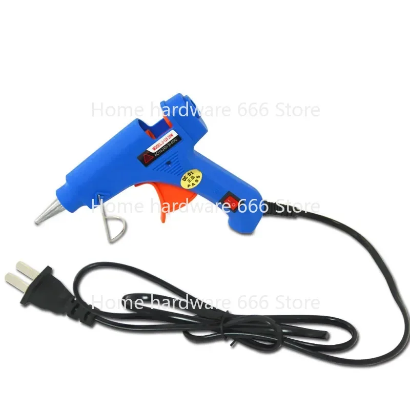 Hot Melt Glue Gun with 7mm Glue Sticks, Mini Industrial Guns, Heat Temperature, Thermo Electric Repair Tool, 20W, 1Pc