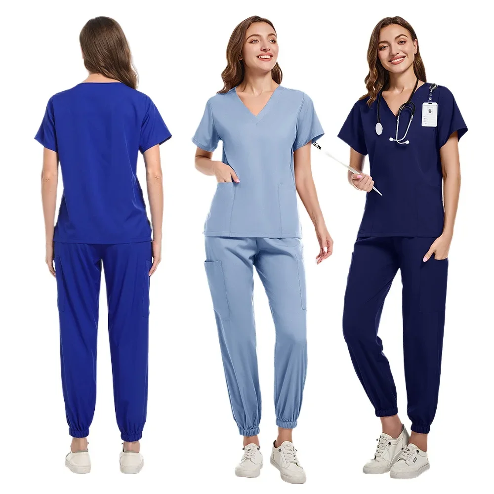 Tops Pants Women Nursing Accessories Doctors Nurse Clothes Medical Uniforms Scrubs Sets Hospital Surgical Gowns Short Sleeve Set