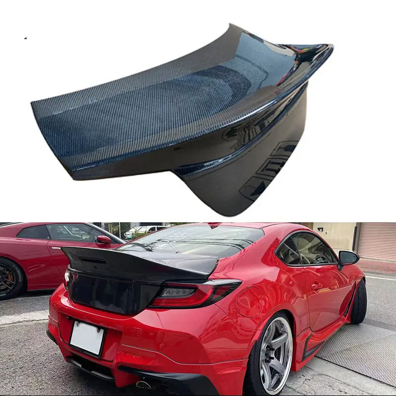 

OEM Style Carbon Fiber Fibre Bodykit Rear Trunk Boot for Toyota GR86 Subaru BRZ 2021-2023，After actual vehicle installation