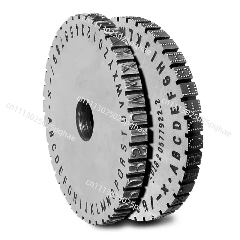 Manual marking steel stamp wheel accessories coding pitted lines character height 3/4/5/6MM