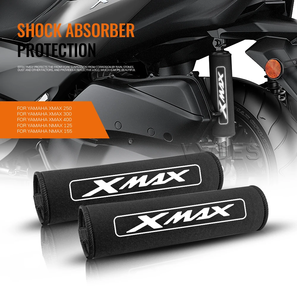 Motorcycle Rear For Yamaha XMAX 300 400 250 Nmax 125 155 Shock Absorber Protection Cover Dust Protector Stretch Fabrics Sleeve