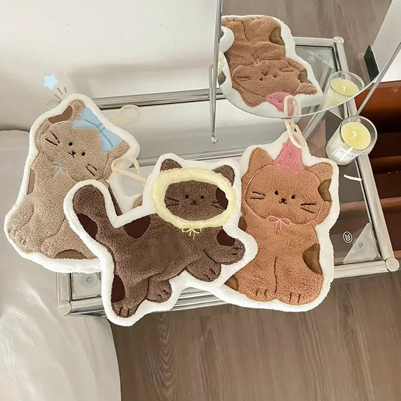 【Peace】Creative Design Cartoon Hand Towel Quick Drying Simple Pattern Hand Towel Multi-functional Double-Layer Thick