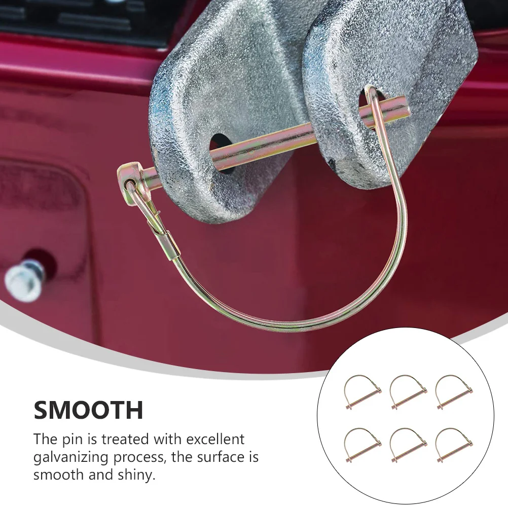 

10Pcs Heavy Duty Safety Pin for Trailer Truck Square Coupler Pin Durable Anti Rust Safety Fasteners Trailer Hitch