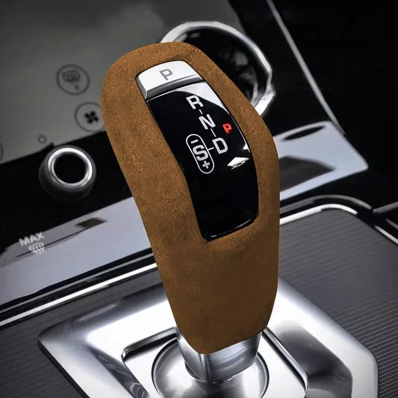 

Роскошный замшевый чехол на ручку переключения передач для Land Rover Range Rover Sport Discovery Evoque 2018-2022, обновленный рычаг внутренней отделки