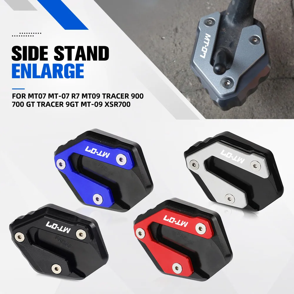 

Kickstand Enlarge Motorcycle Foot Side Stand Extension For YAMAHA MT07 MT-07 R7 MT09 tracer 900 700 gt TRACER 9gt MT-09 XSR700