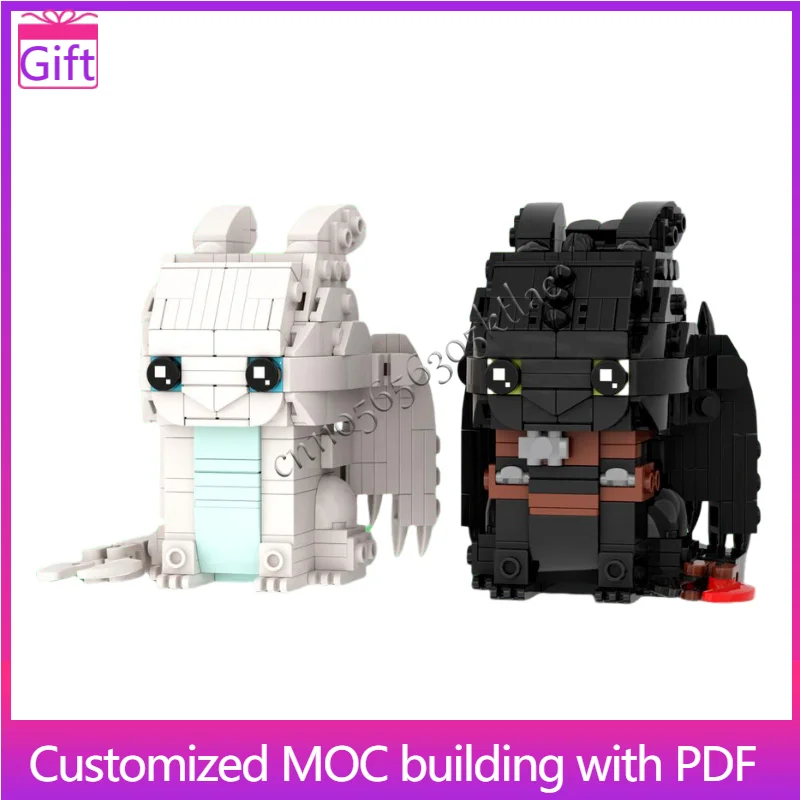 

553, детали, милый черно-белый кролик, дракон, строительные блоки, модель, детская сборка, дисплей, игрушки, фестиваль, сюрприз, подарки на день рождения