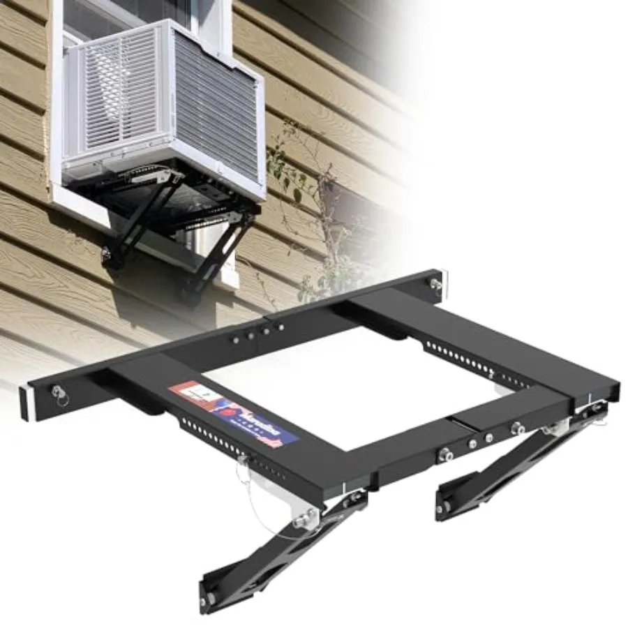 

Adjustable Window AC Bracket, Quick Installation in 3minutes Without Drilling, Upgraded Extra Large Adjustment Range, Air Condi