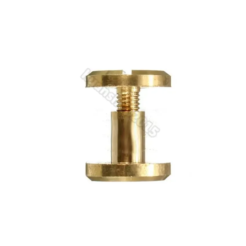 مسامير شيكاغو من النحاس الصلب 10-30 قطعة، مسامير ربط برأس مستدير للحرف الجلدية، المحفظة، الحقيبة، حزام الحزام، تجليد الكتب