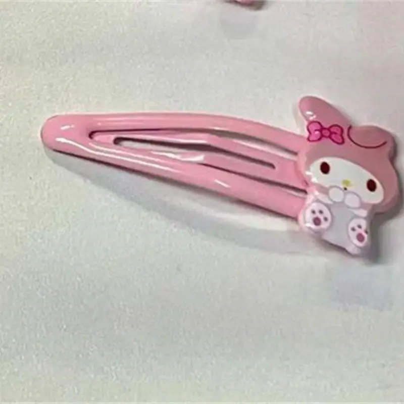 Bonito Kawaii Sanrio Headband Presilhas, Minha melodia Bangs Clip, Duckbill Clip, Ponytail Titular, Acessórios de cabelo, Moda