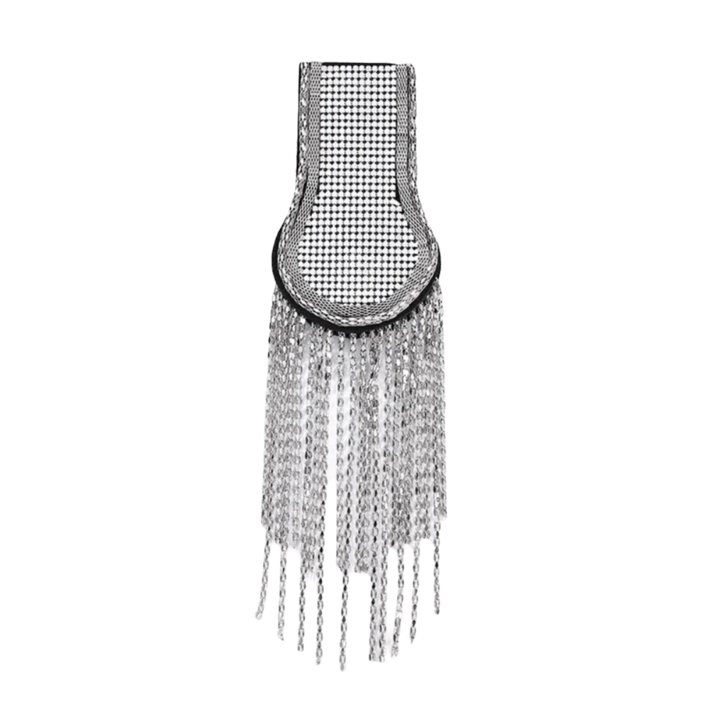 Jewelry Epaulet Tassel Chain Shoulder Board Brooch Punk Fringe Shoulder Mark Badge Breastpin Star Shoulder Flash Gift