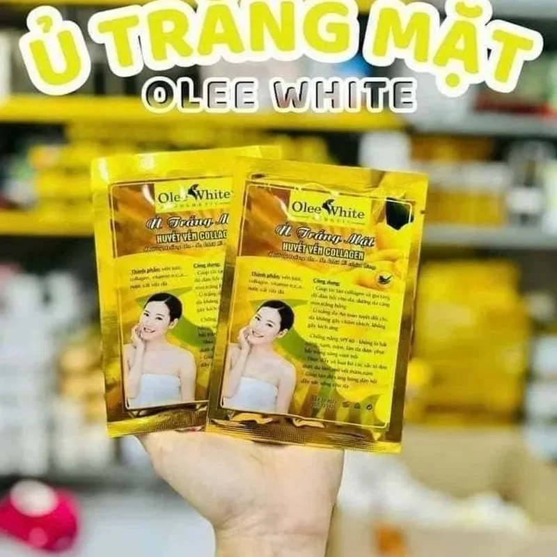 Mặt Nạ Ủ Trắng Huyết Yến Collagen Giúp tái tạo collagen và gia tăng độ đàn hồi cho da, dưỡng da căng mịn, trắng hồng 1pcs