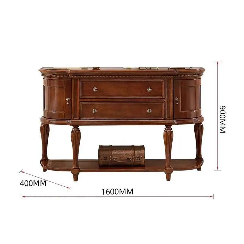 Beauty Entrance Vintage Classic Console Table Luxury Hall Design Console Table Storage Trendy Woonkamer Tafel Furniture