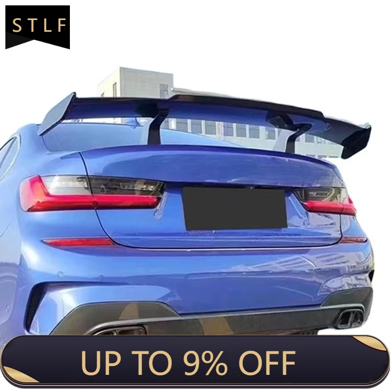 

Car Universal Tail Wings Trunk Rear Spoiler Racing Wing Carbon Black ABS GT-Style Auto Modified Trim Kit