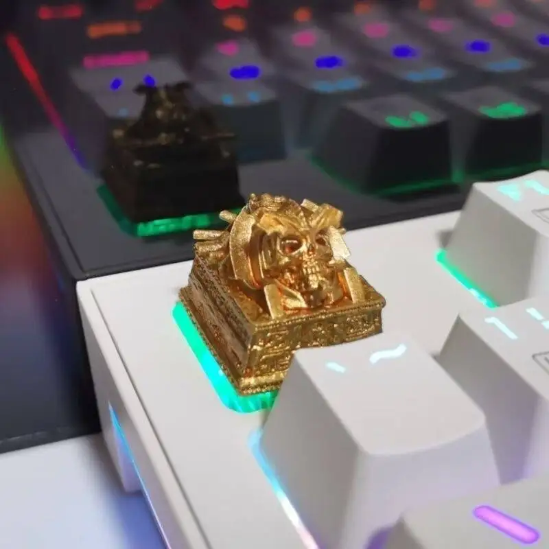 Egyptian Pharaoh Pyramid Personalized Keycaps Three-dimensional Hand-made Custom Resin Keycap for MX Mechanical Keyboard