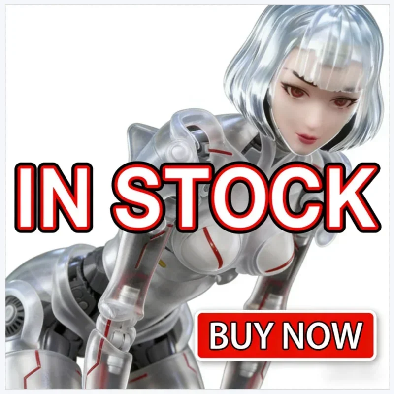 

New-HOT Bone Workshop 1/12 Articulated Action Figure Ai Agent Lady Transparent Mechanical Body Desktop Ornament For Anime Fans