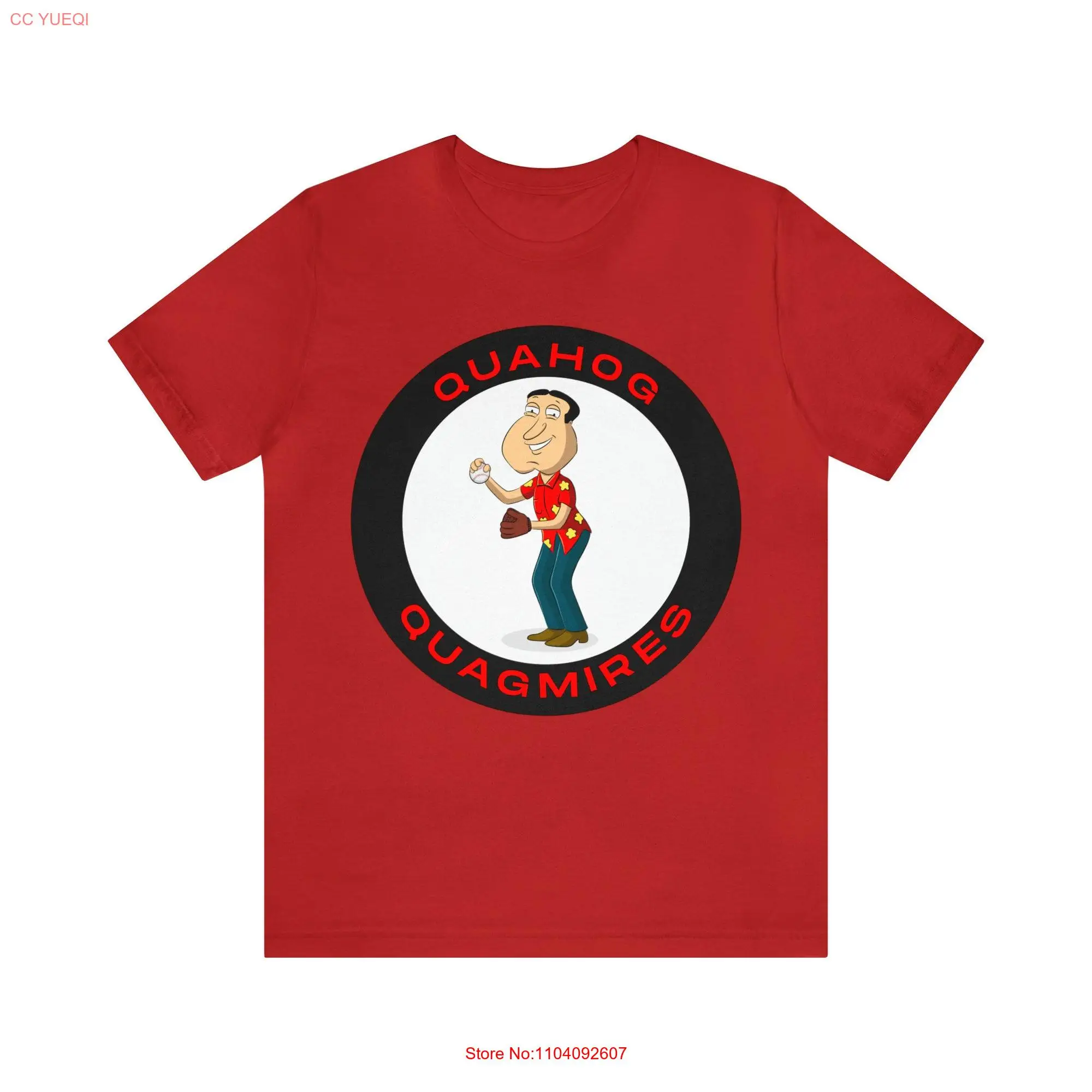 Quahog Quagmires Baseball  T Shirt long or short sleeves