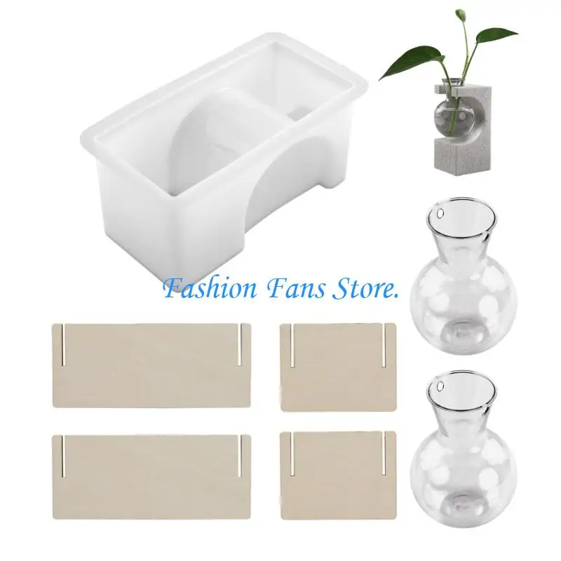 Hydroponic Test Tube Plant Cultivation Vase Crystal Resin Silicone Mold Ornament