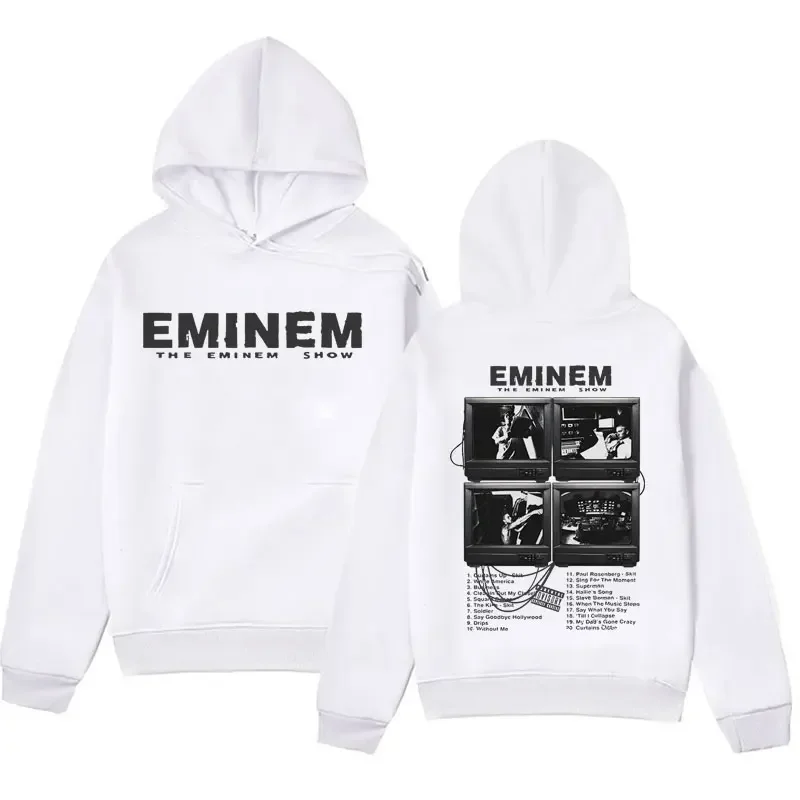 

Rapper Eminem Music Album Hoodies World Tour Gift for Fan Graphic Hoodie Men Women Hip Hop Style Sweatshirt Streetwear
