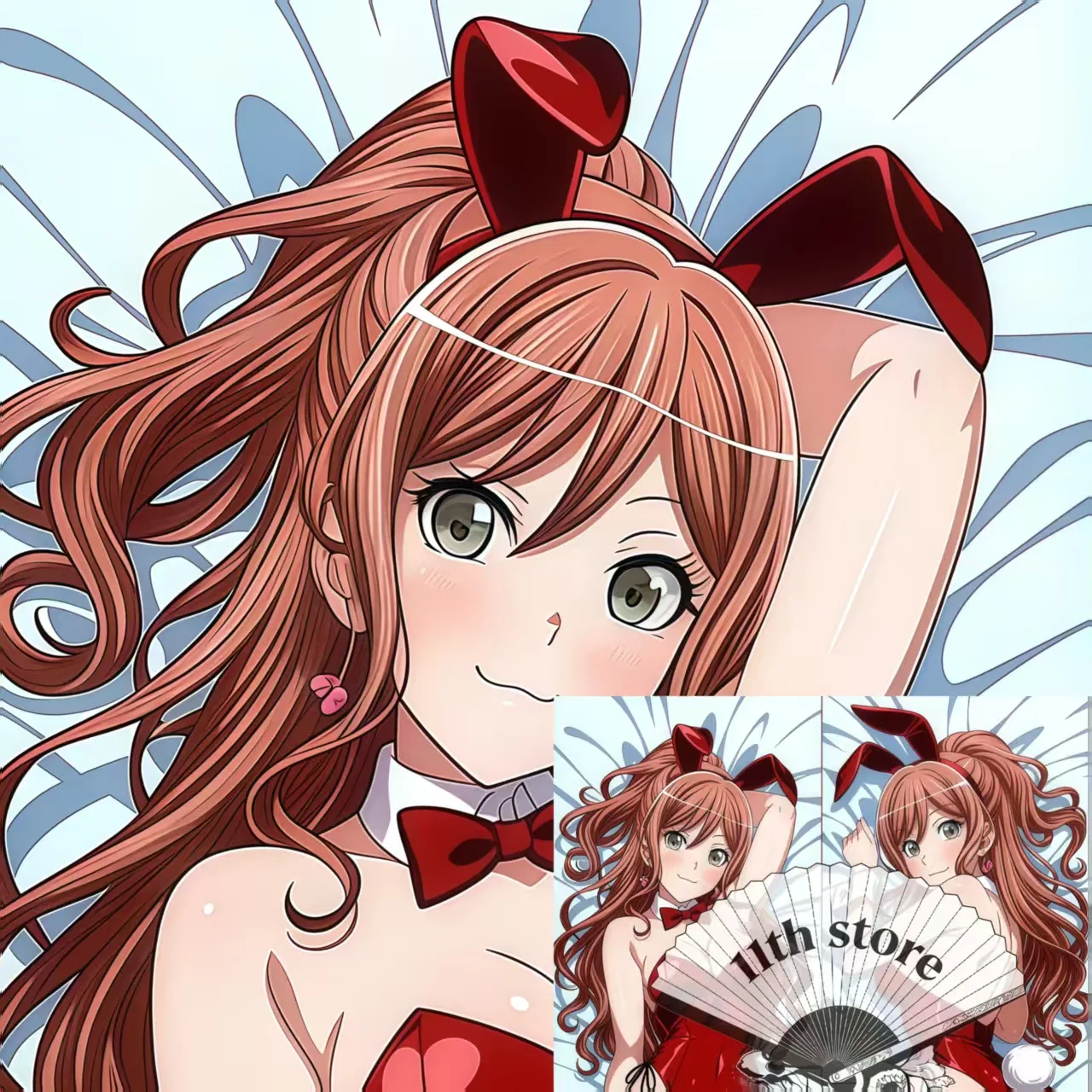 Dakimakura Anime Bunny Girl Pillowcase Long Hugging Body Case Cute Waifu Cover Cosplay Props Otaku Bedding Cushion Room Decor